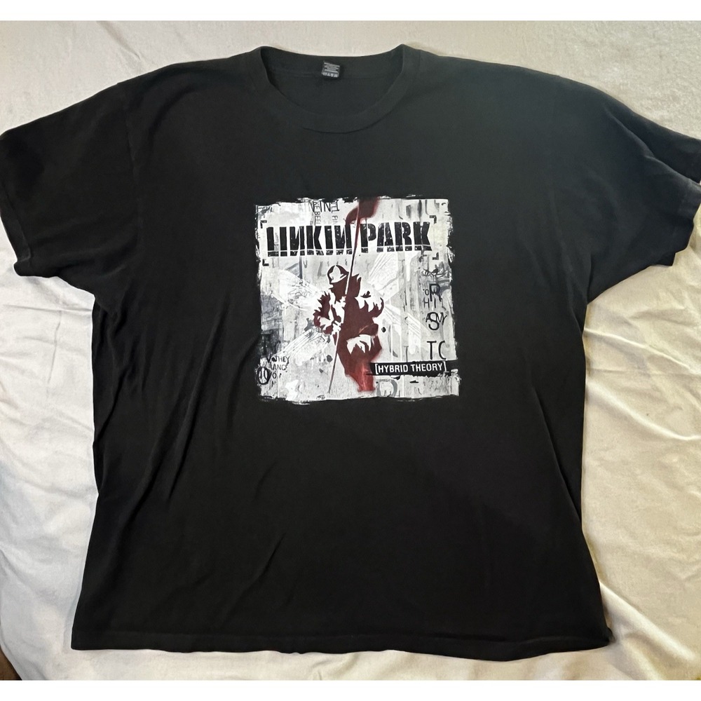 Linkin Park Hybrid Theory Black T-Shirt XL Tultex Band Tee Small Picked Spot